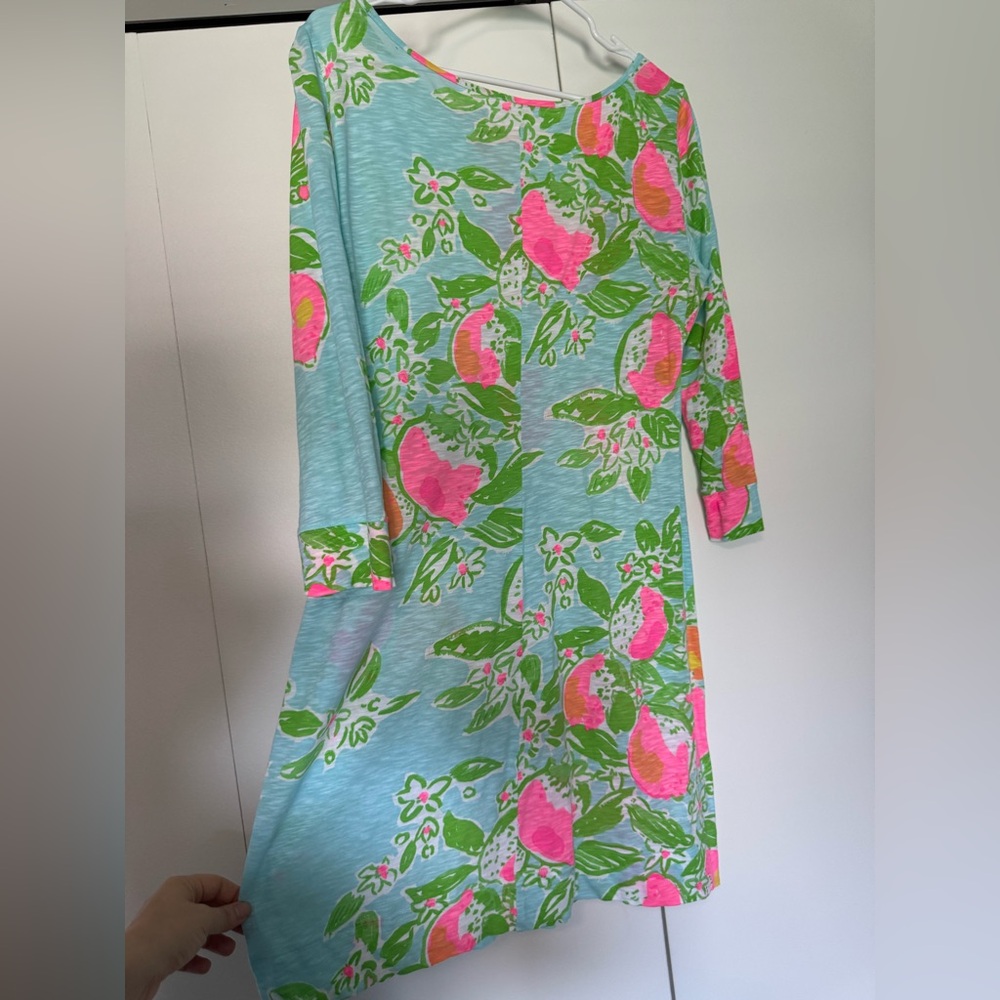 Lilly Pulitzer Marlowe Dress Pink Lemonade - Picture 14 of 16